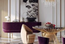 Altın ve Metalik Renkli Aksesuarlarla Modern Dekorasyon
